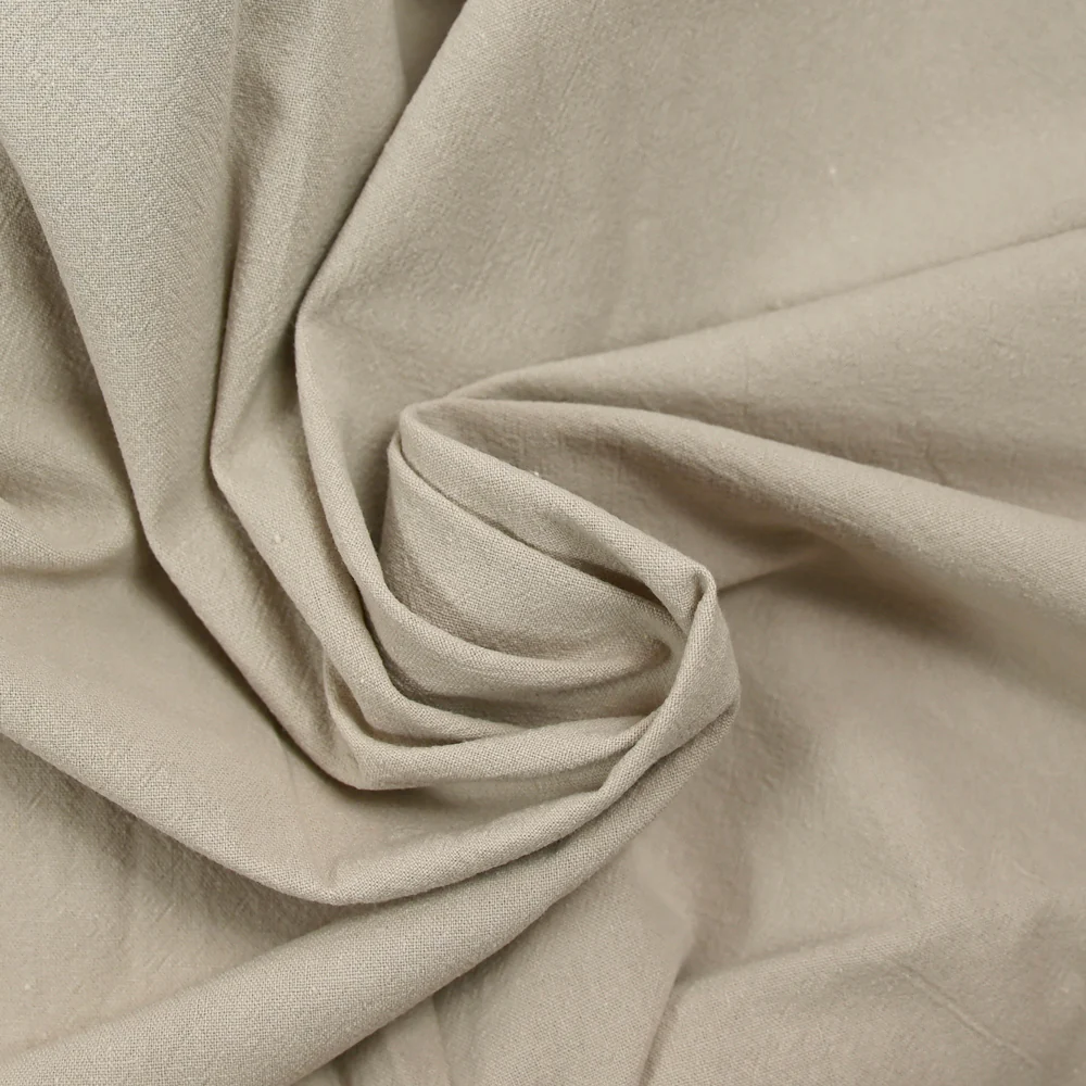 100% Coton lavé beige - Image 2