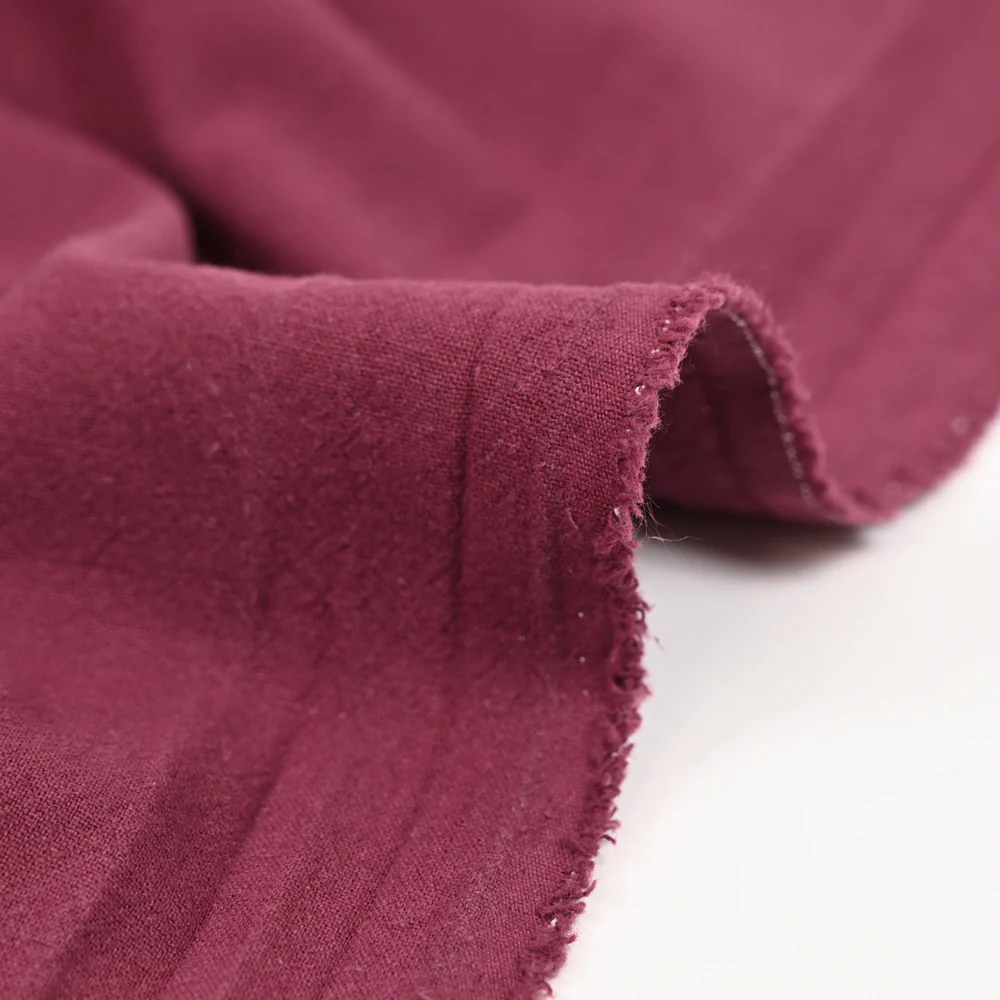 100% Coton lavé bordeaux - Image 4