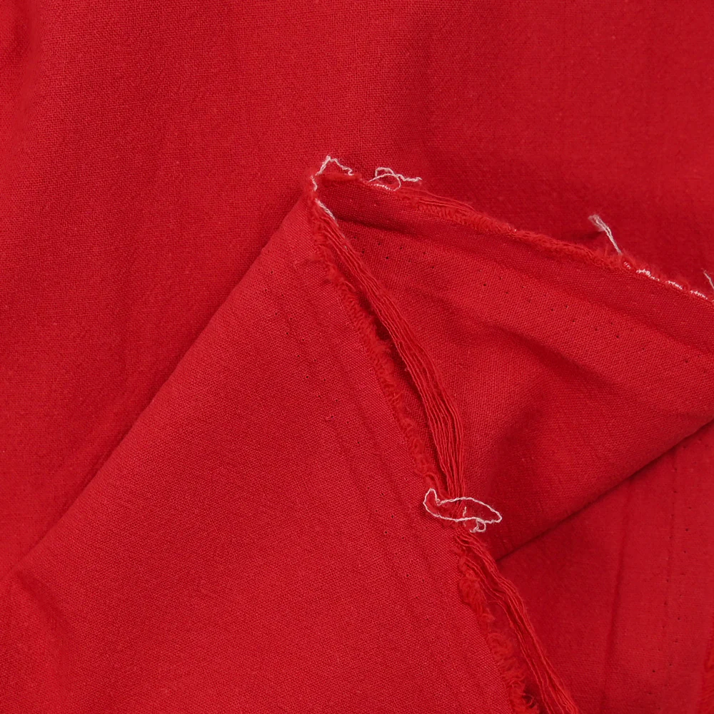 100% Coton lavé rouge - Image 3