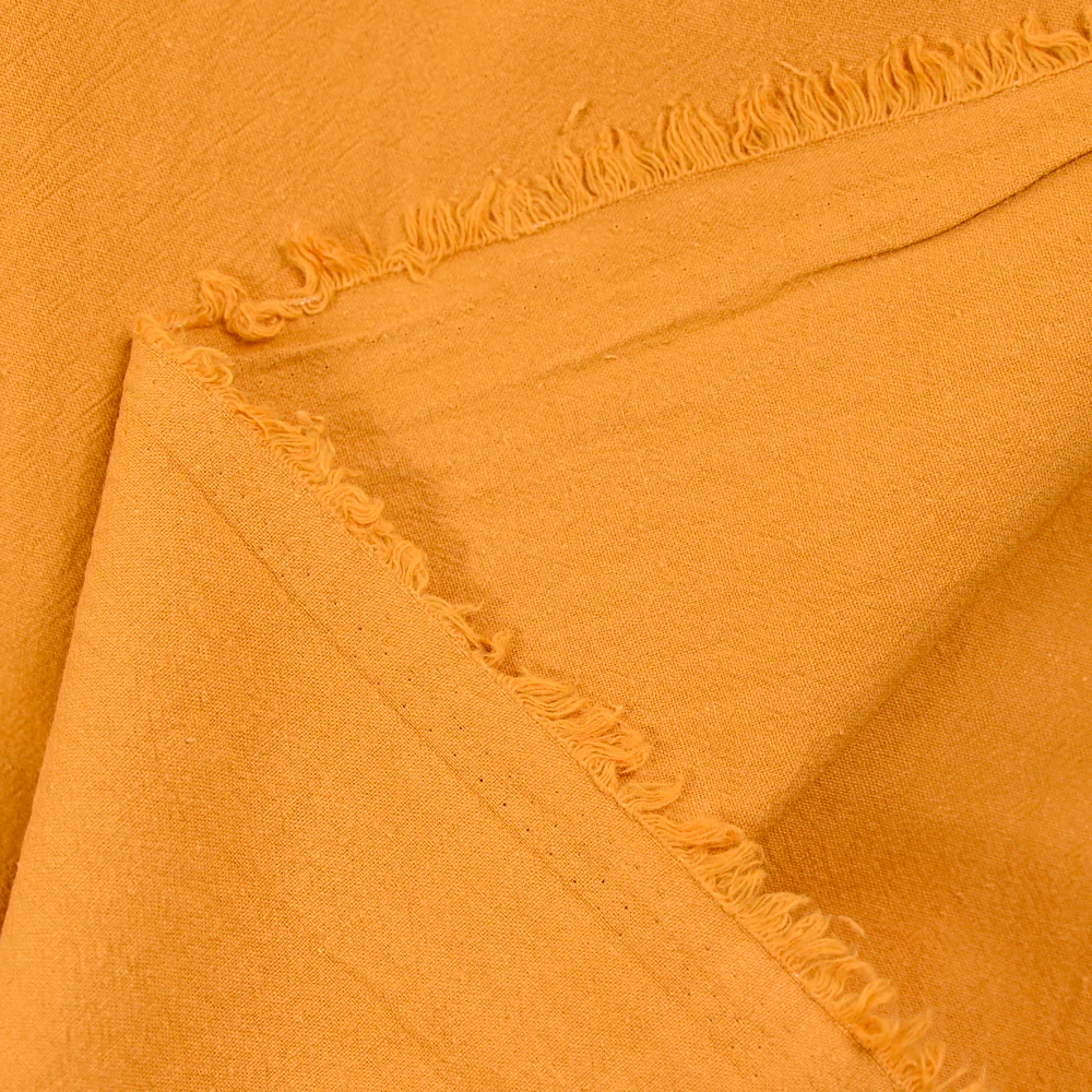 100% Coton lavé safran - Image 3