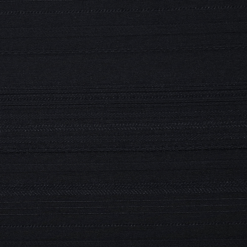 Bengaline polycoton rayée ton sur ton bleu nuit - Image 4