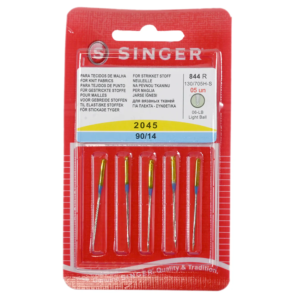 Blister 5 aiguilles pour tissus extensibles n°90/14