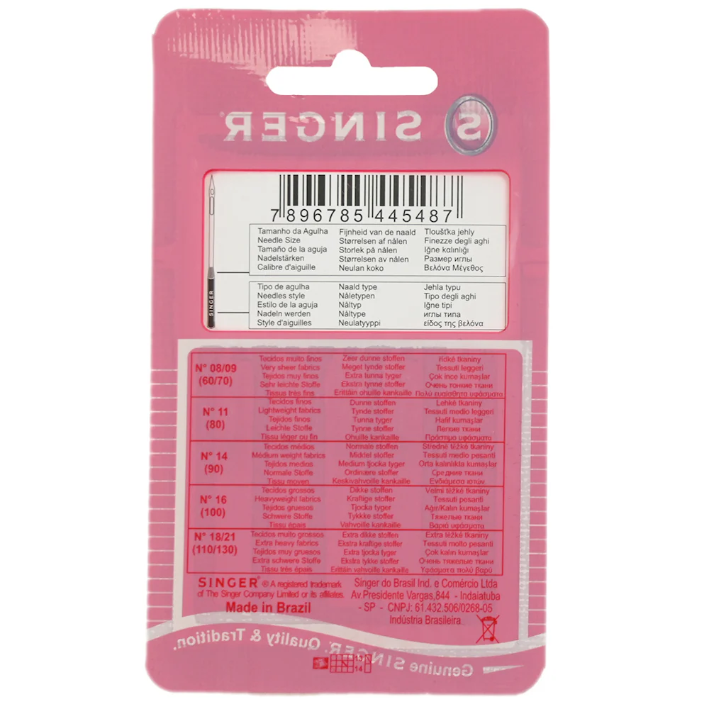 Blister 5 aiguilles pour tissus extensibles n°90/14 - Image 2
