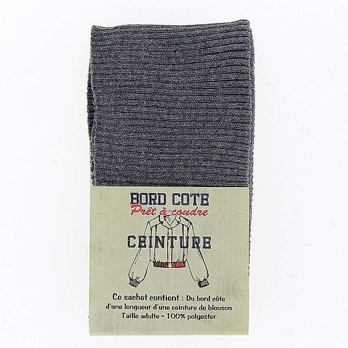 Bord cĂ´te ceinture - gris