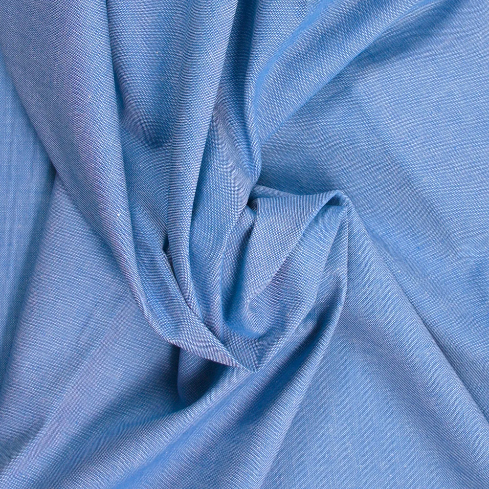 Chambray de coton lourd bleu clair - Image 2