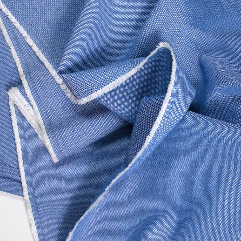 Chambray de coton lourd bleu clair - Image 3