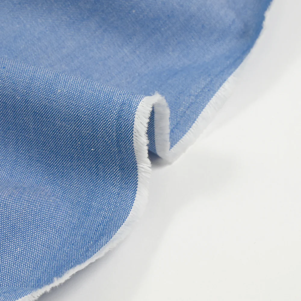 Chambray de coton lourd bleu clair - Image 4