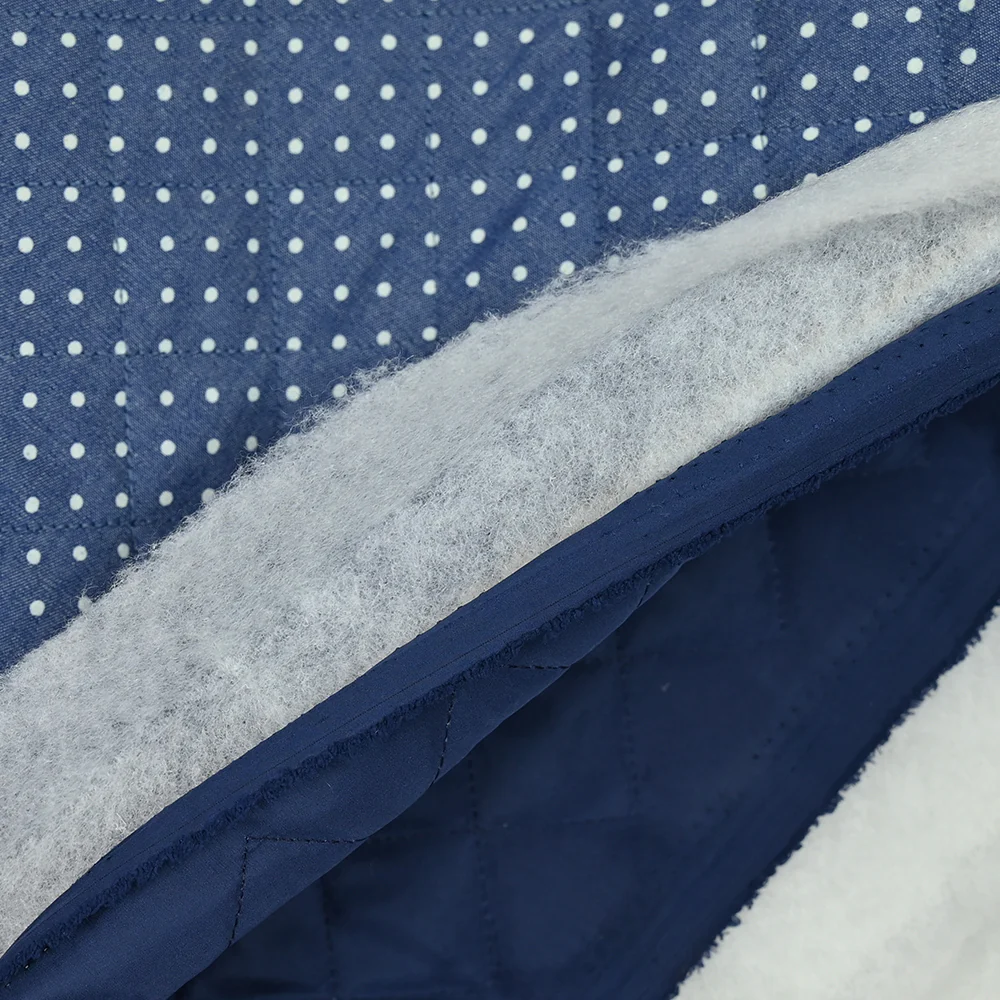 Chambray matelassé imprimé à pois - Image 5