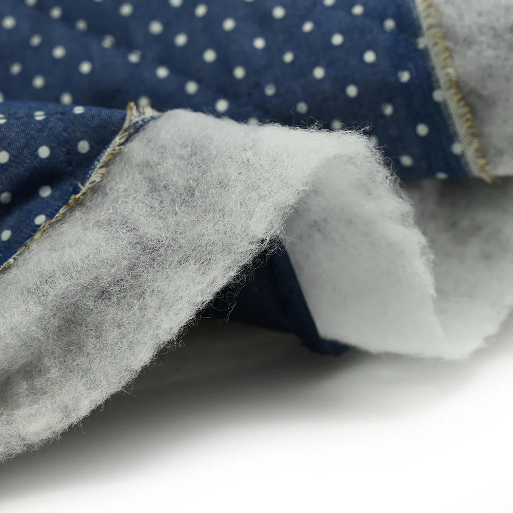 Chambray matelassé imprimé à pois - Image 7