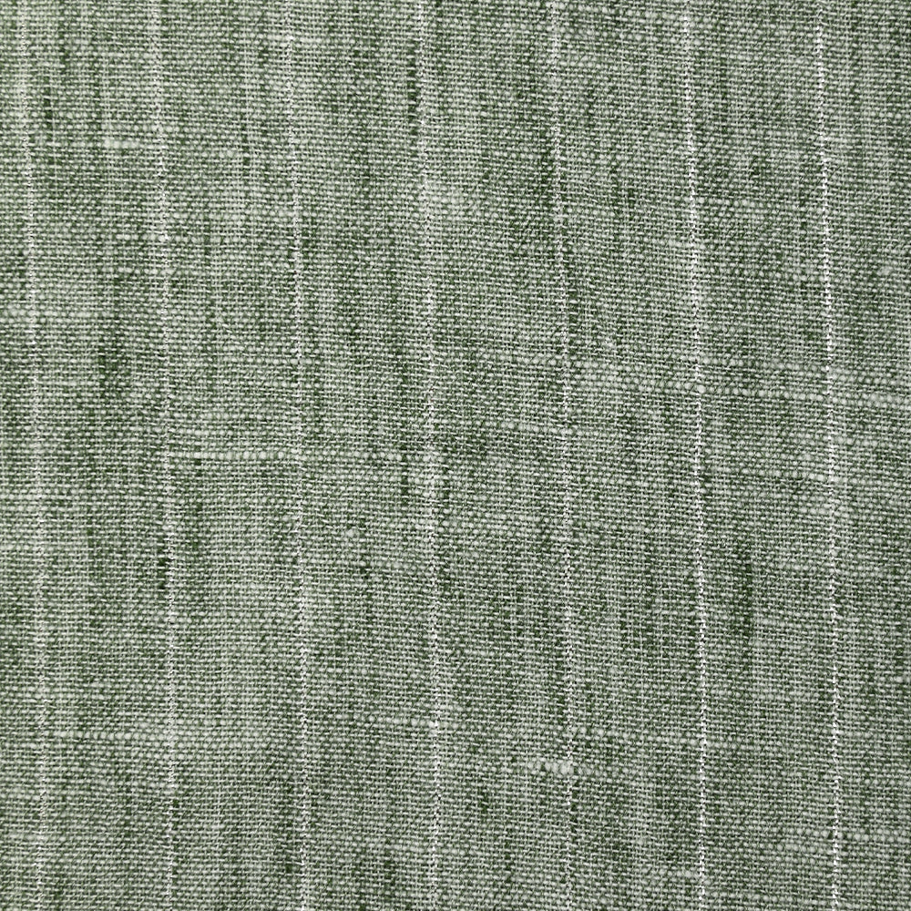 Chambray rayure Lurex Manon fond kaki - Image 4