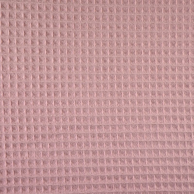 Coton 100% nid d'abeille vieux rose - Image 3