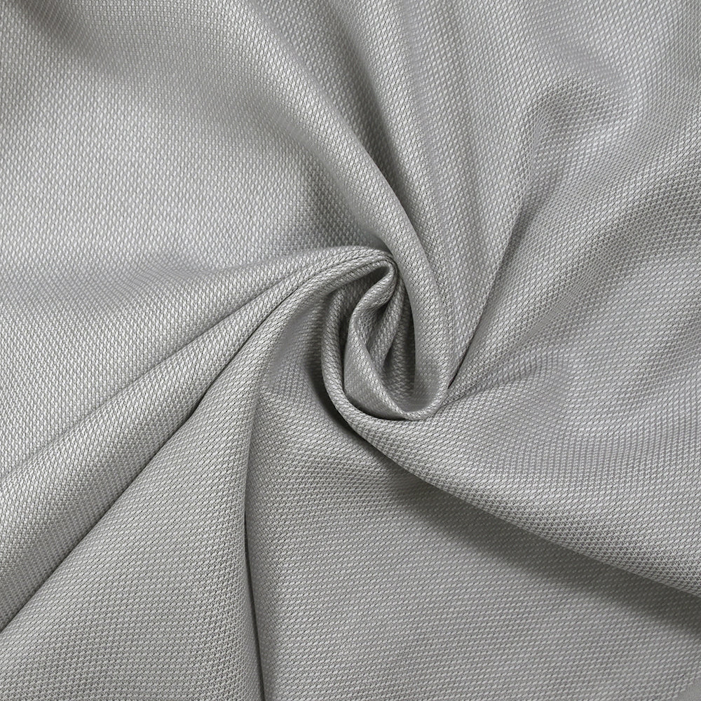Coton chemise natté gris clair - Image 2
