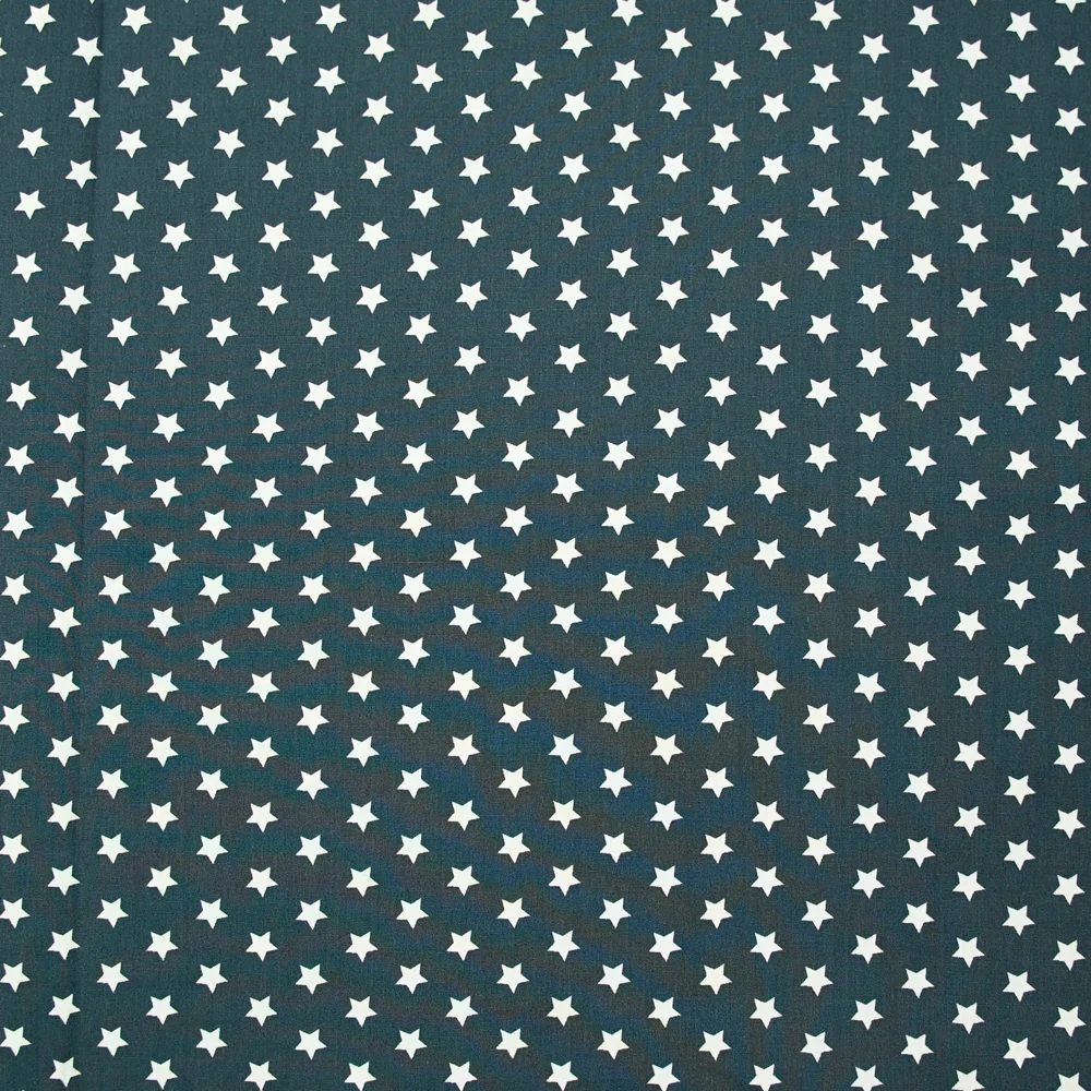 Coton imprimé étoile 1cm gris anthracite