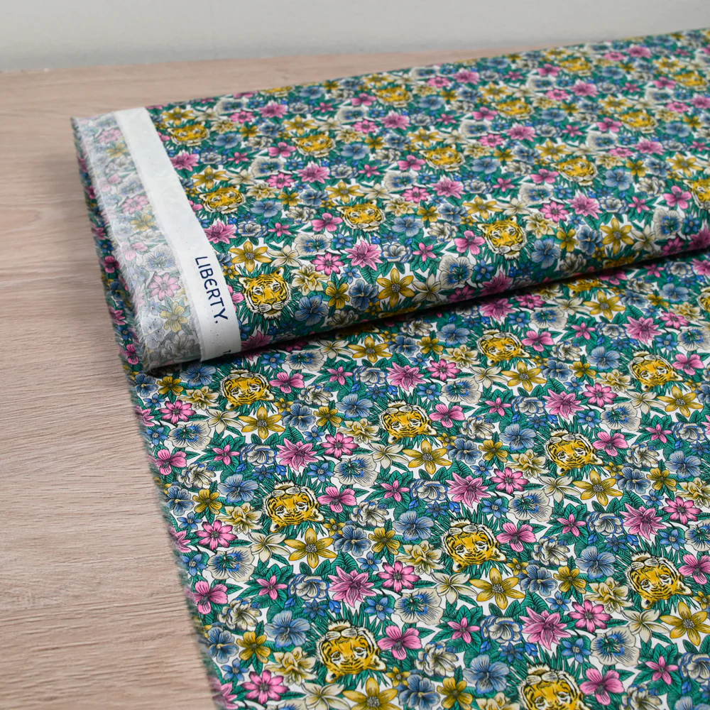 Coton liberty ® Scotty’s Tiger rose au mètre - Image 2