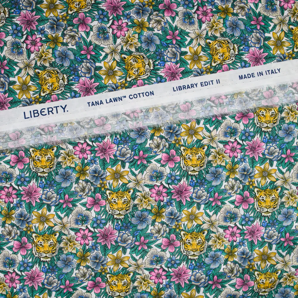 Coton liberty ® Scotty’s Tiger rose au mètre - Image 5