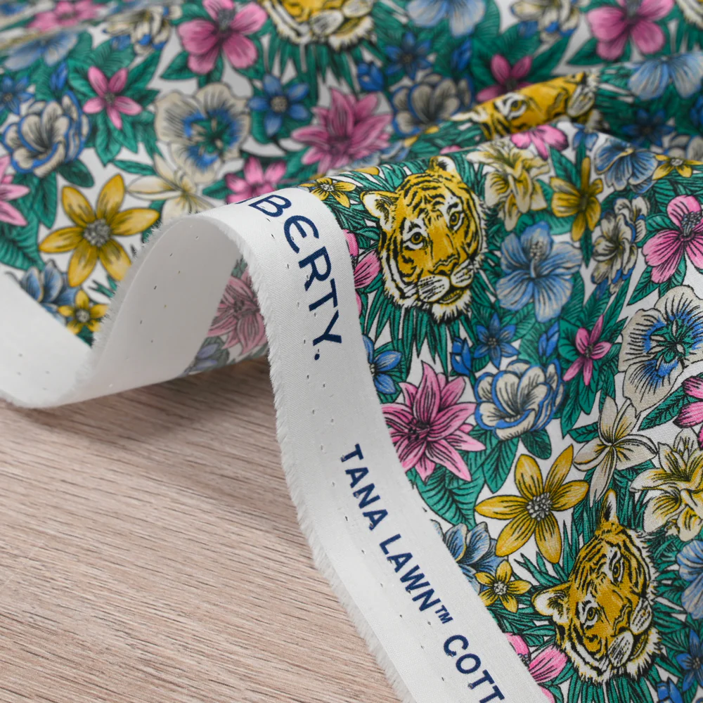 Coton liberty ® Scotty’s Tiger rose au mètre - Image 6
