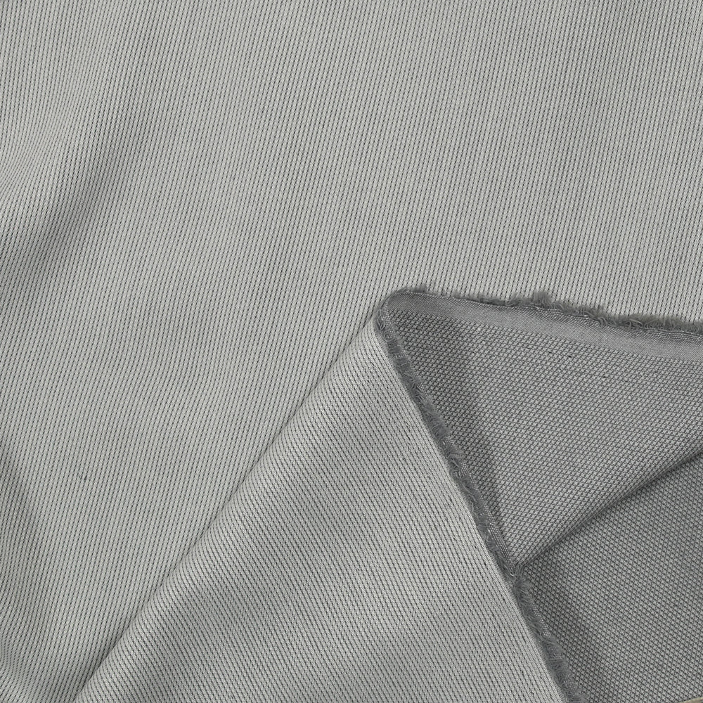Coton lourd tissé-teint rayé gris - Image 3