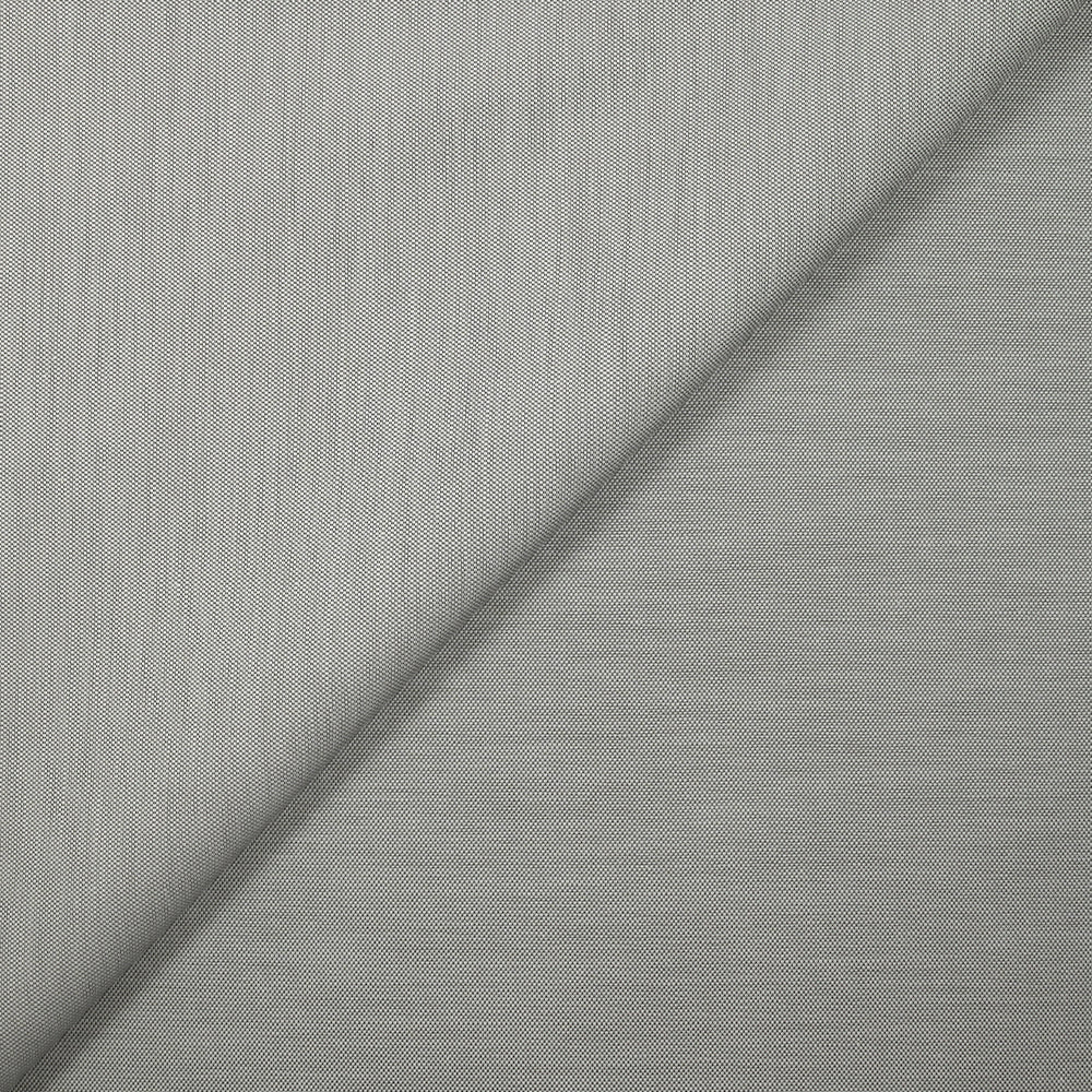 Coton oxford blanc et gris