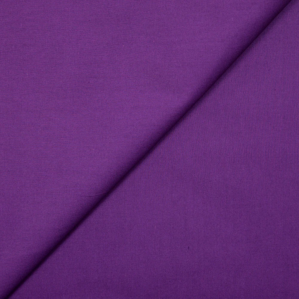 Coton uni aubergine