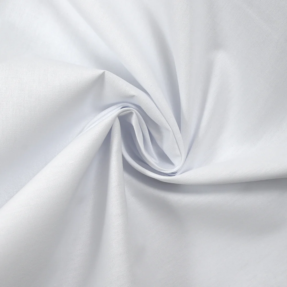 Coton uni blanc optique - Image 2