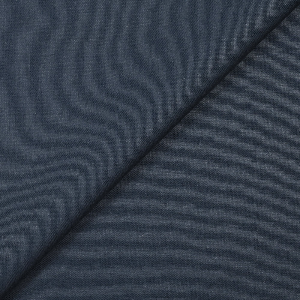 Coton uni bleu nuit