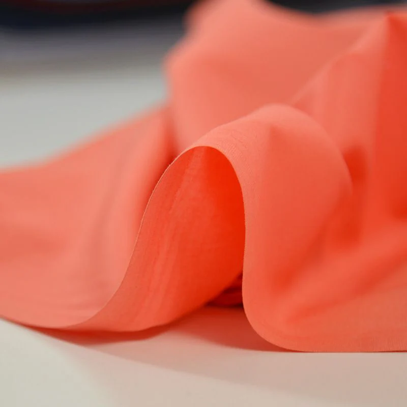 Coton uni corail - Image 3