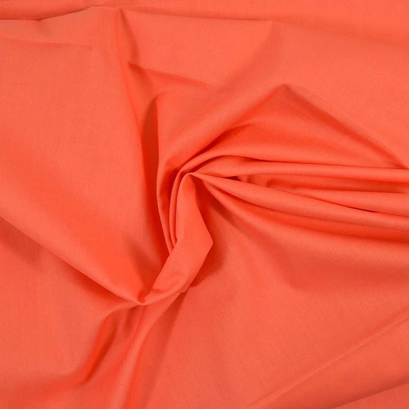 Coton uni corail - Image 4