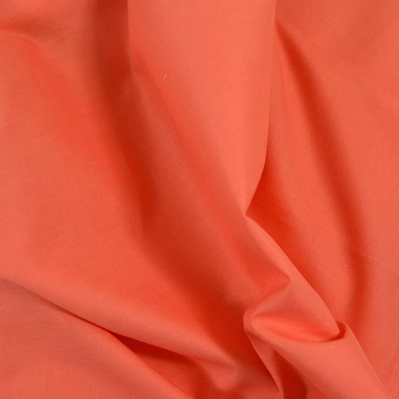 Coton uni corail - Image 5