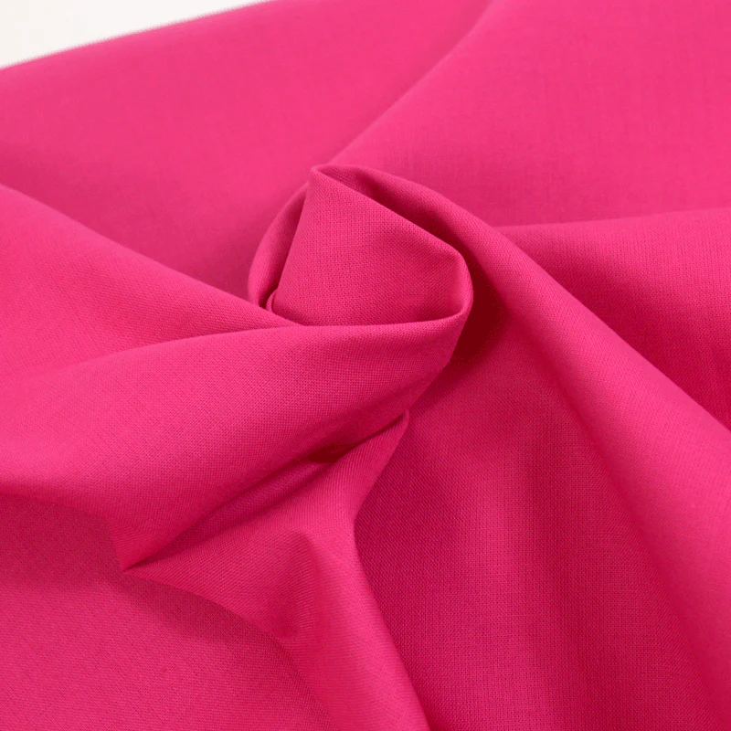 Coton uni fuchsia - Image 2