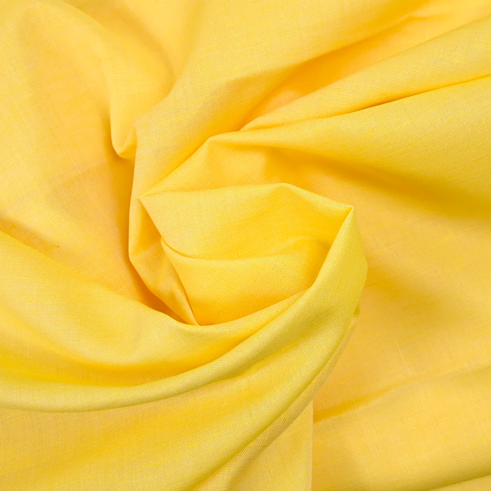 Coton uni jaune - Image 2