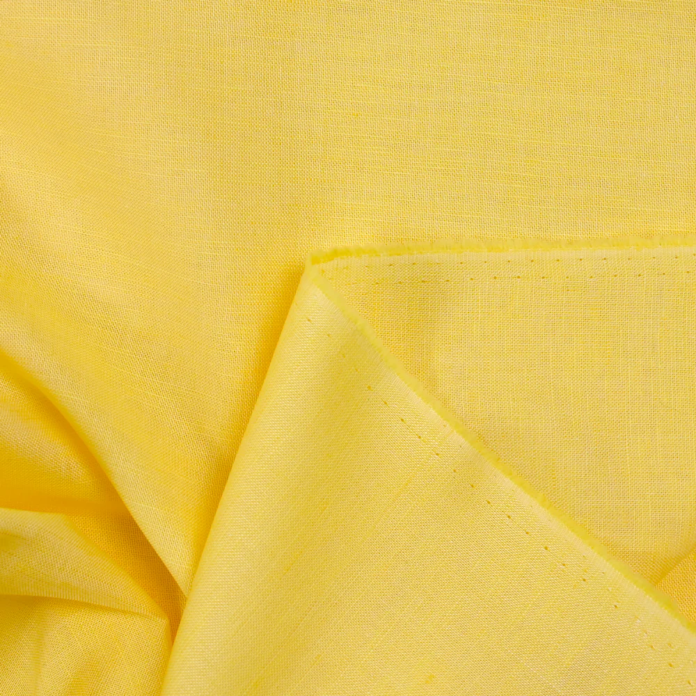 Coton uni jaune - Image 3
