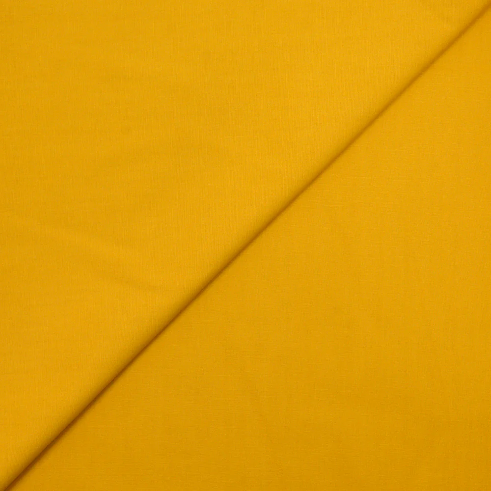 Coton uni jaune bouton d'or