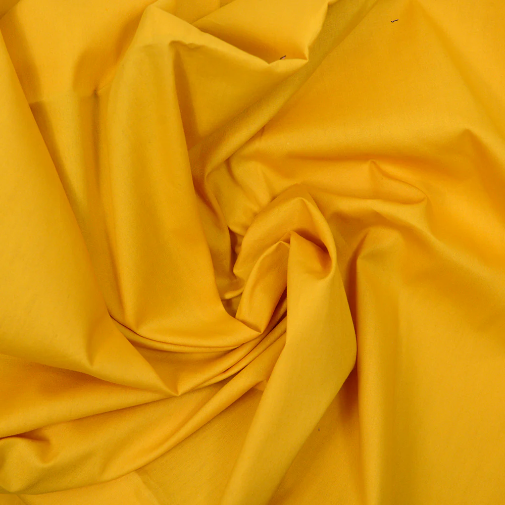 Coton uni jaune bouton d'or - Image 2