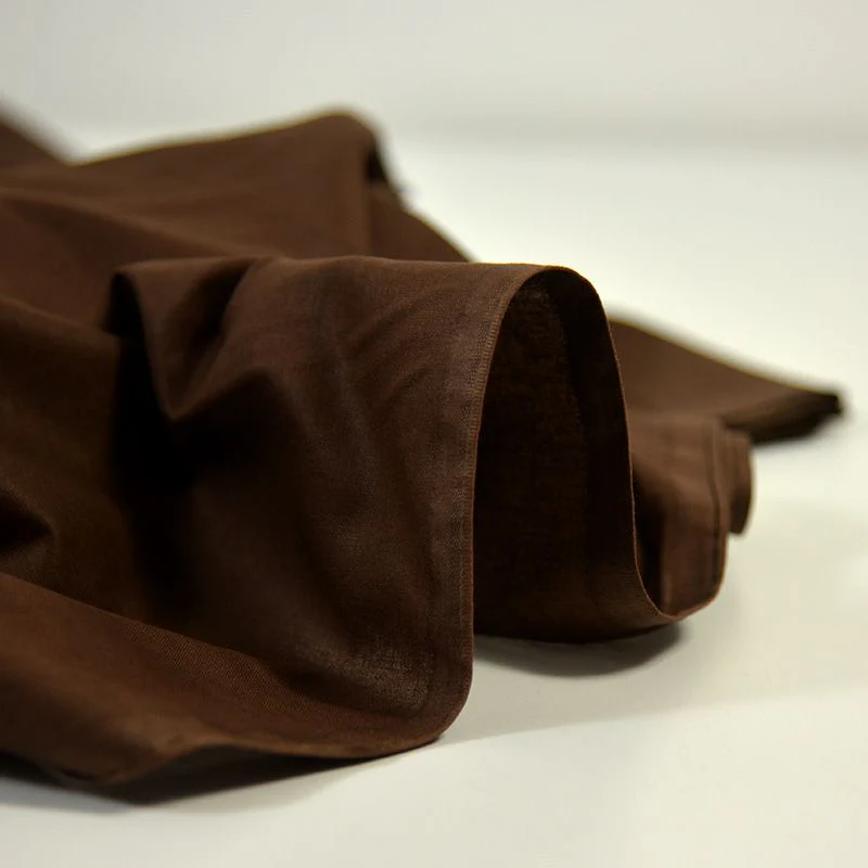Coton uni marron - Image 3