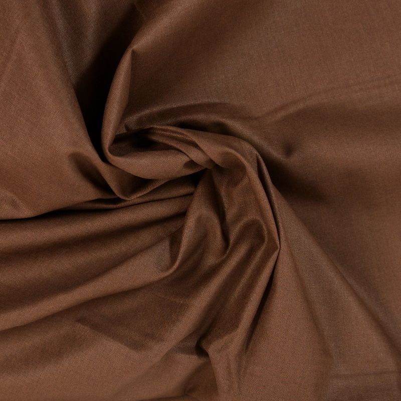 Coton uni marron - Image 4
