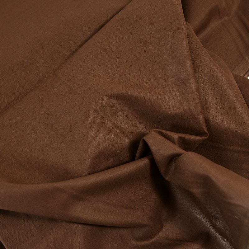 Coton uni marron - Image 5