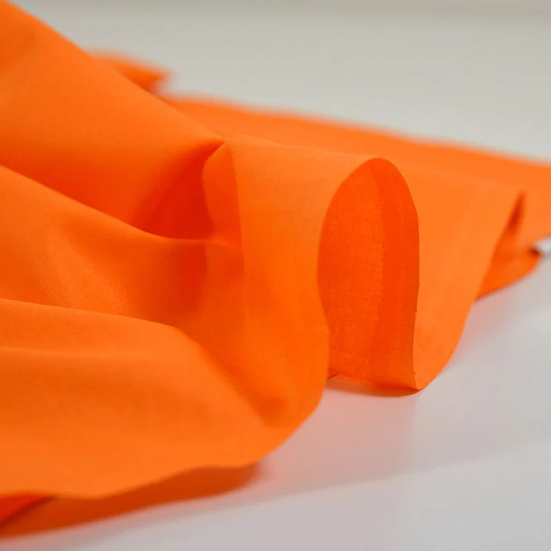 Coton uni orange - Image 3