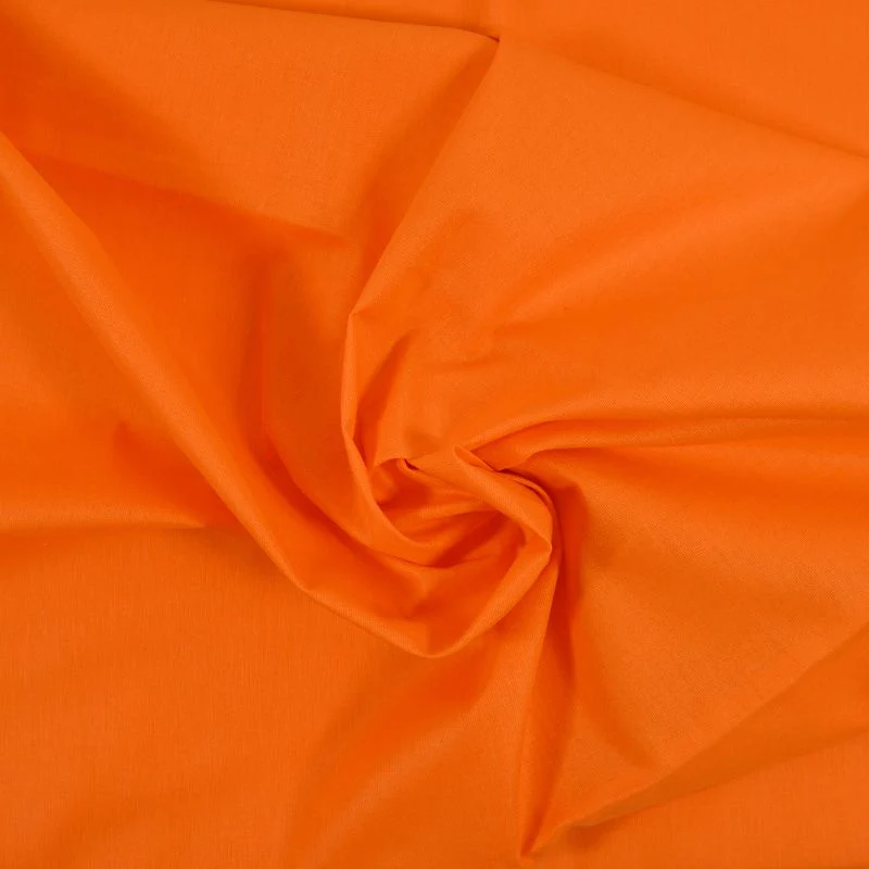 Coton uni orange - Image 4