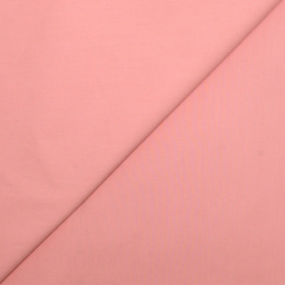Coton uni rose bébé