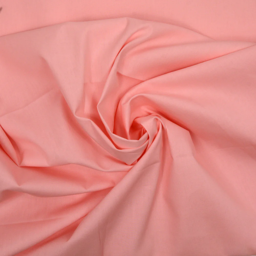 Coton uni rose bébé - Image 2