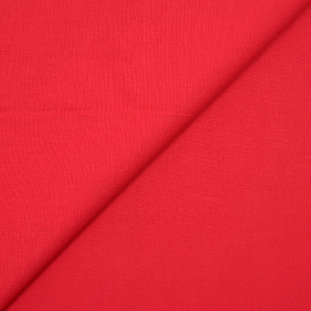 Coton uni rouge clair