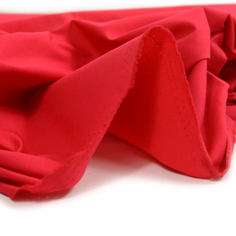Coton uni rouge clair - Image 4