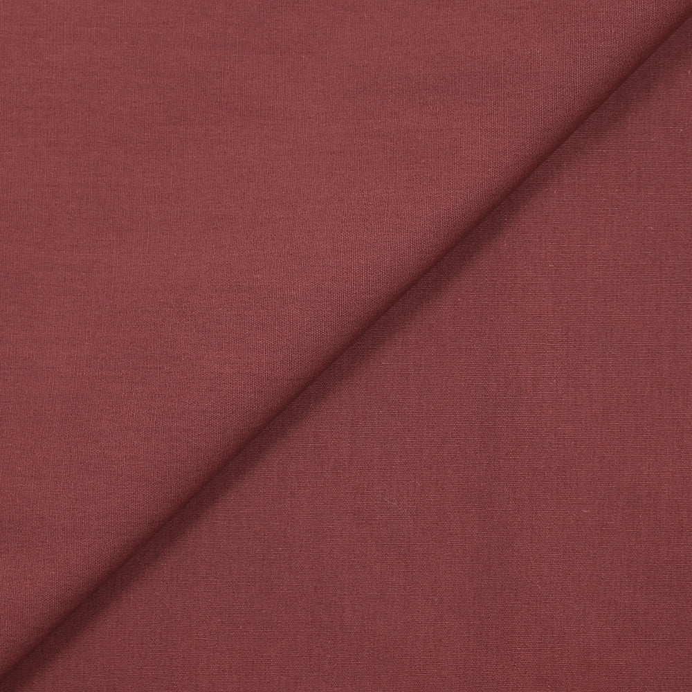 Coton uni vieux rose
