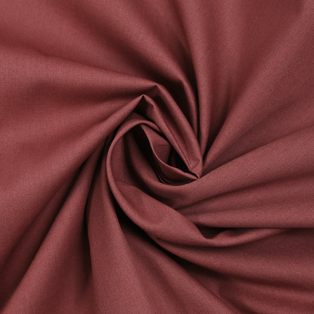 Coton uni vieux rose - Image 2
