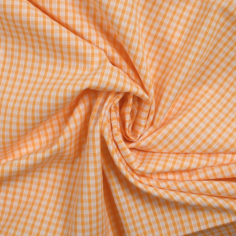 Coton Vichy 3mm abricot - Image 2