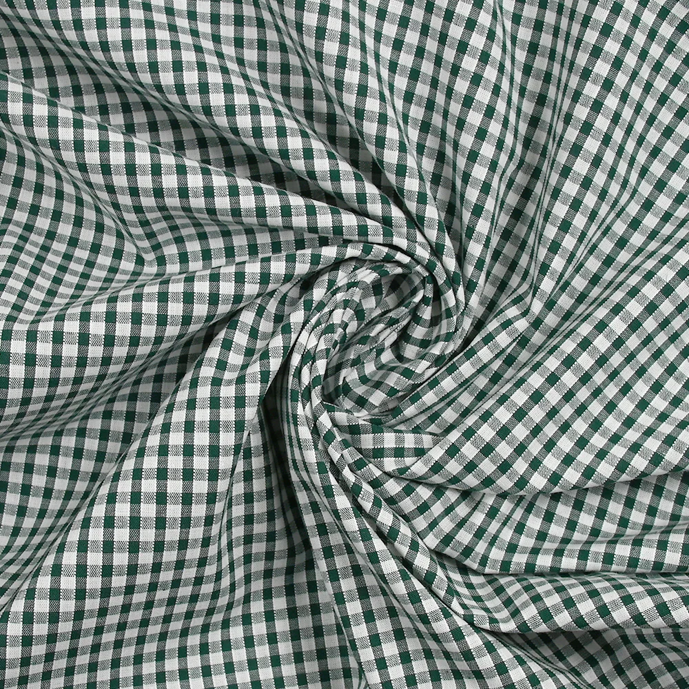 Coton Vichy 3mm vert foncé - Image 2