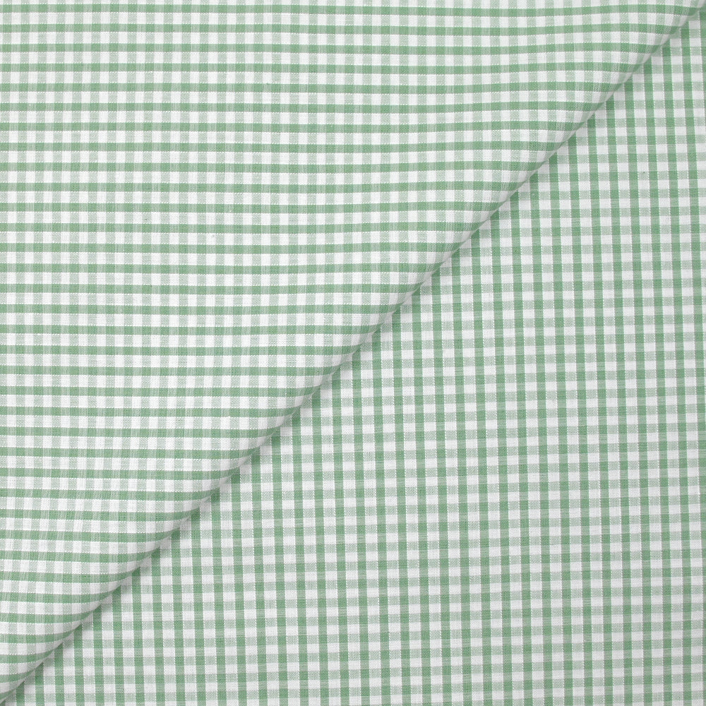 Coton Vichy 3mm vert jade