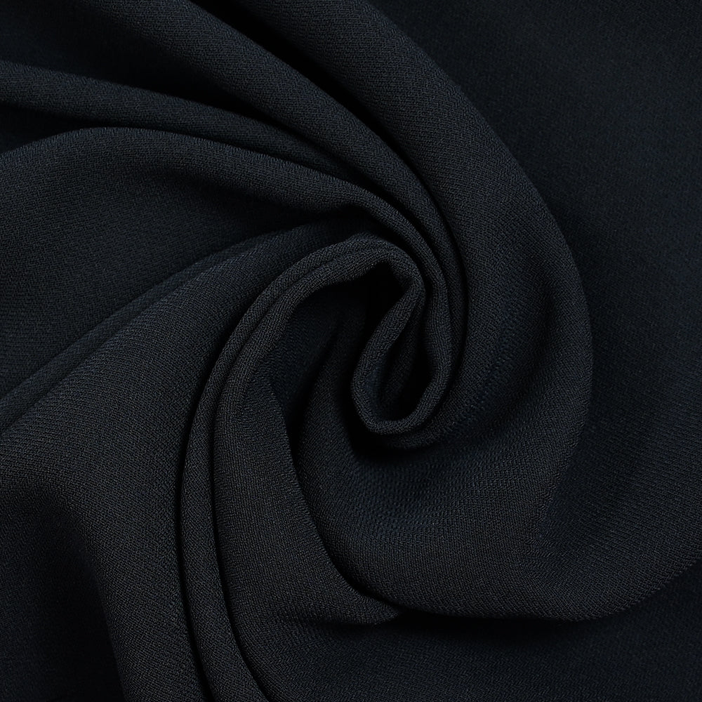 CrĂȘpe de polyester bleu de minuit - Image 2