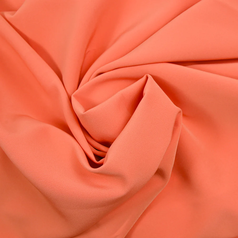 CrĂȘpe de polyester lourd abricot - Image 2