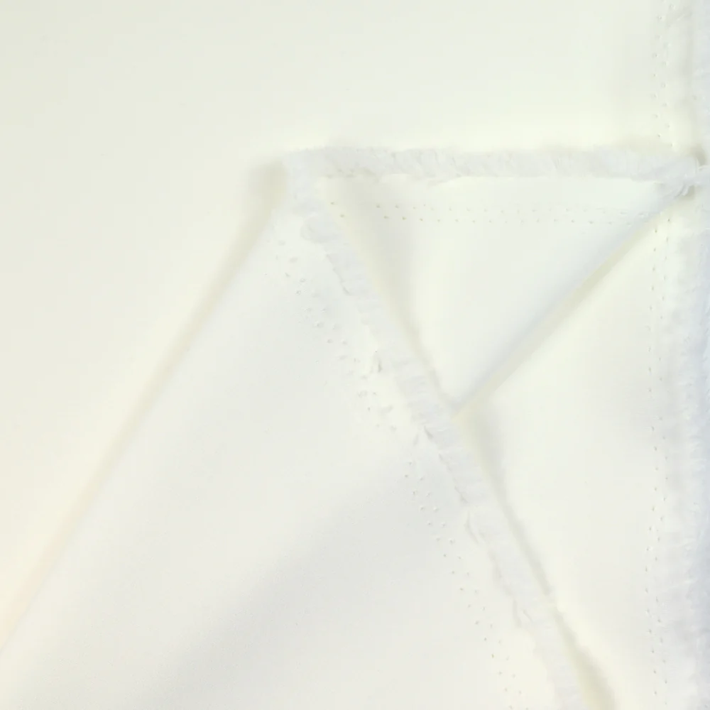 CrĂȘpe de polyester lourd Madeleine blanc - Image 4
